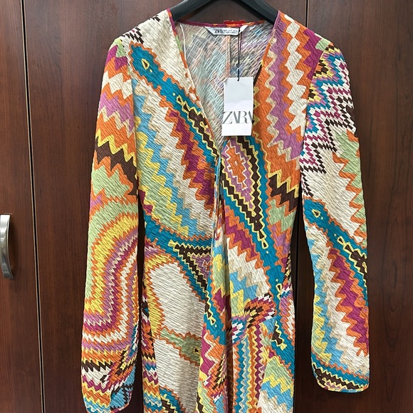 NWTs ZARA Sz S a gorgeous, long sleeve, sexy, romantic, bohemian maxi dress - Picture 8 of 11